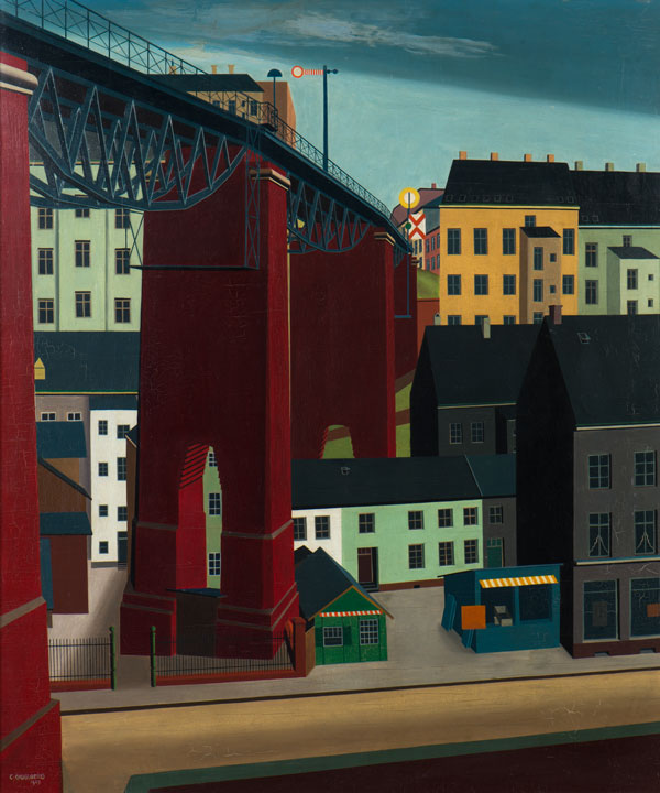 Carl Grossberg, Brücke über die Schwarzbachstraße in Wuppertal, © Von der Heydt-Museum Wuppertal
