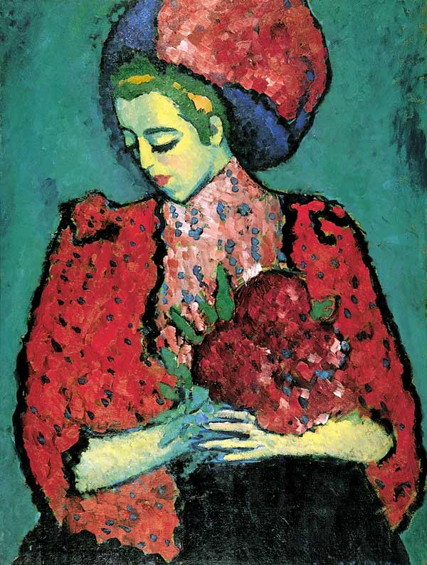 Alexej von Jawlensky, Mädchen mit Pfingstrosen, 1909, © VON DER HEYDT-MUSEUM WUPPERTAL